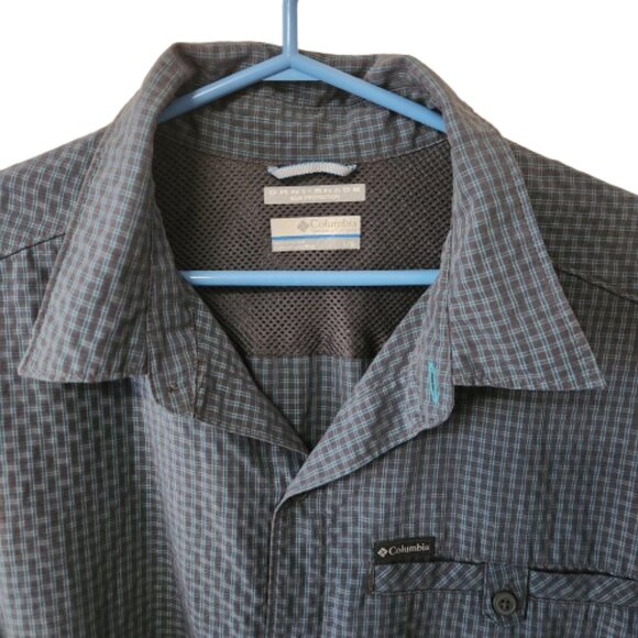 Columbia Omni-Shade Checkered Button-Up Shirt - Size L - Picture 5 of 6